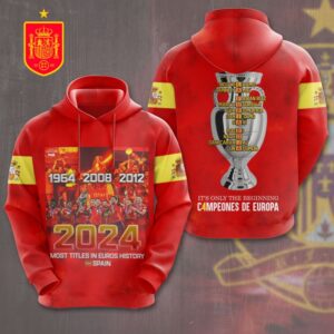 Spain National Football Team 3D Unisex Hoodie GUD1131