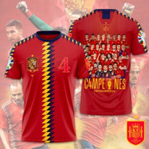 Spain National Football Team 3D Unisex T-Shirt GUD1340
