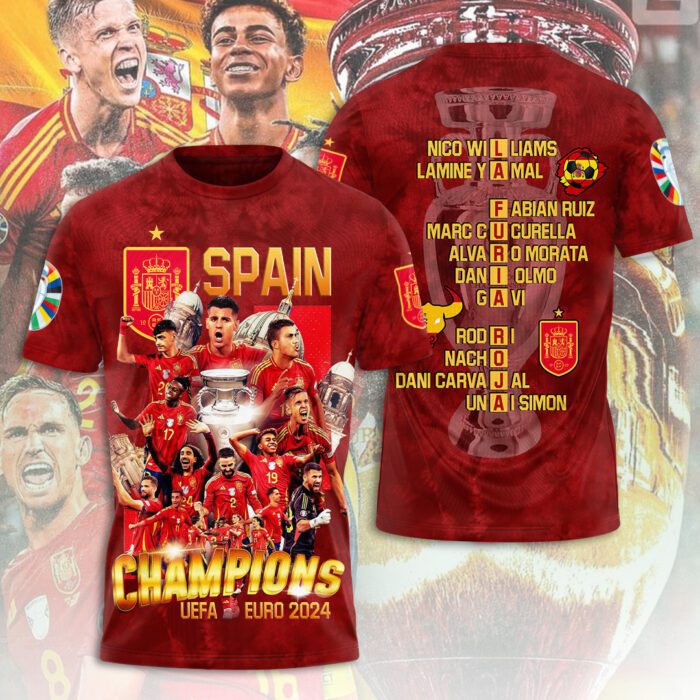 Spain National Football Team 3D Unisex T-Shirt GUD1426