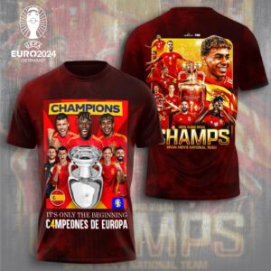 Spain National Football Team 3D Unisex T-Shirt GUD1445