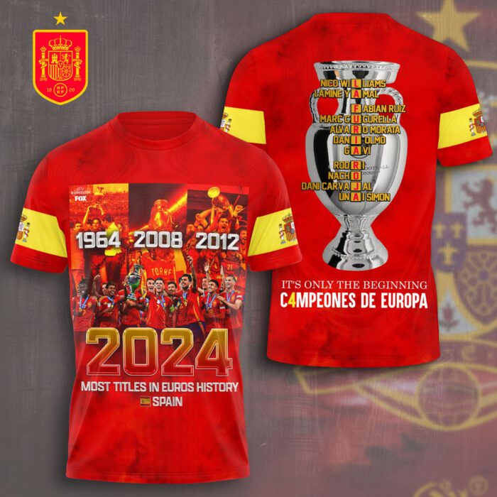 Spain National Football Team 3D Unisex T-Shirt GUD1448