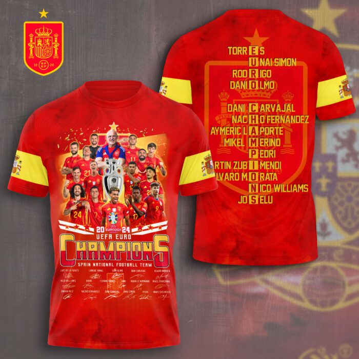 Spain National Football Team 3D Unisex T-Shirt GUD1458