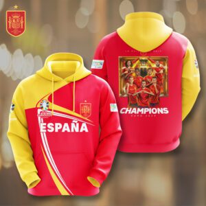 Spain National Football Team Champion Final Campeones Euro 2024 3D Hoodie JSC1022