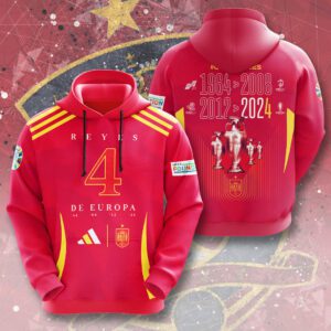 Spain National Football Team Champion Final Campeones Euro 2024 3D Hoodie JSC1023