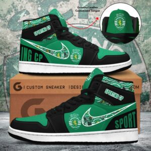 Sporting CP Air Jordan 1 Sneaker JD1 Shoes For Fans GSS1147