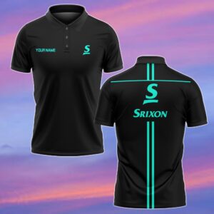 Srixon Personalized Golf Polo Shirts - Cyan WPL1056