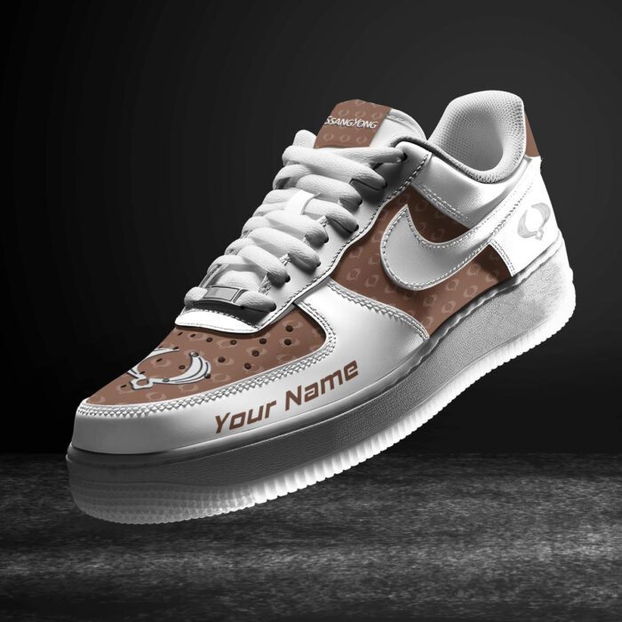 SsangYong Motor Brown Air Force 1 Sneakers AF1 Limited Shoes For Cars Fan LAF2786