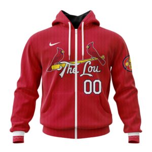 St. Louis Cardinals MLB Personalized 2024 City Connect 3D Zip Hoodie CCN1051