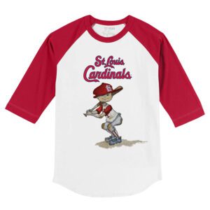 St. Louis Cardinals Slugger 3/4 Red Sleeve Raglan Shirt