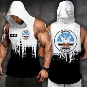 Swansea City A.F.C Men Workout Hoodie Tank Tops WHT1487