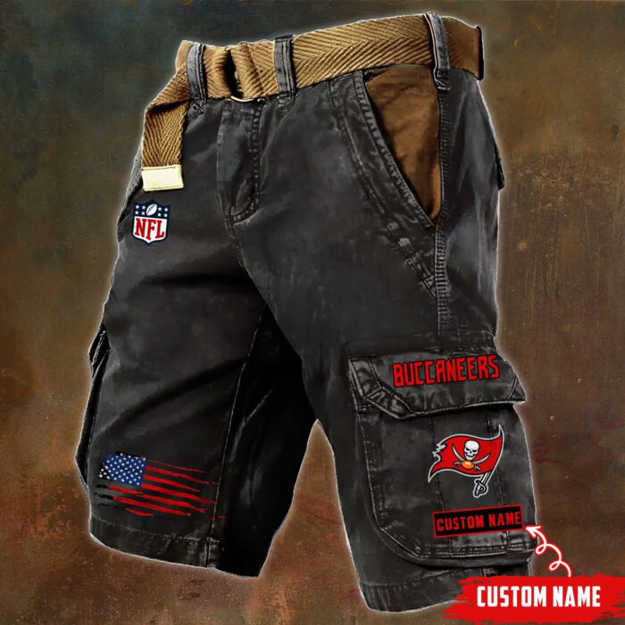 Tampa Bay Buccaneers NFL Personalized Pocket Print Cargo Shorts V2 Perfect Gift For Fans MCS1131