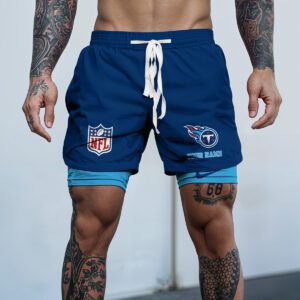 Tennessee Titans NFL Personalized Double Layer Shorts WDS1126