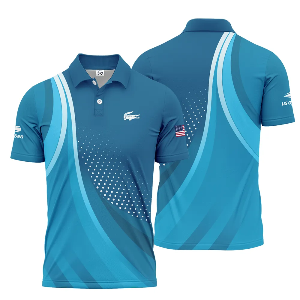 Tennis Blue Gradiend US Open Tennis Lacoste Polo Shirt Style Classic PLK1206