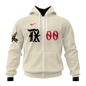 Texas Rangers MLB Personalized 2024 City Connect 3D Zip Hoodie CCN1054