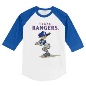 Texas Rangers Slugger 3/4 Royal Blue Sleeve Raglan Shirt
