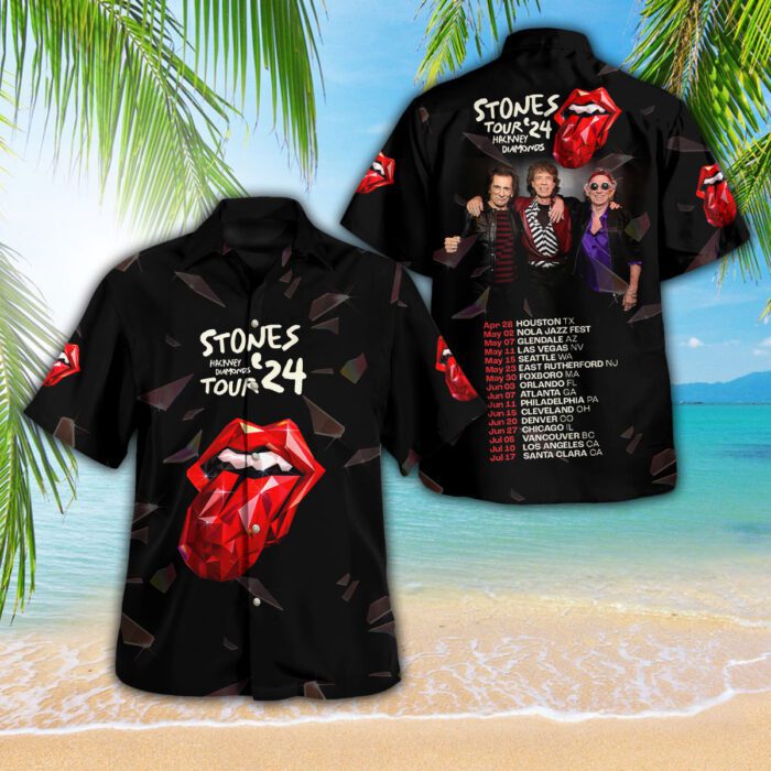 The Rolling Stones 3D Hawaii Shirt GUD1199