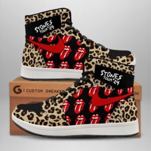 The Rolling Stones Air Jordan 1 Sneaker JD1 Shoes For Fans GSS1165
