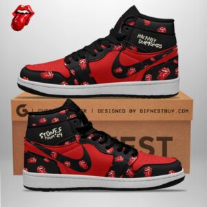 The Rolling Stones Air Jordan 1 Sneaker JD1 Shoes For Fans GSS1167