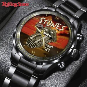 The Rolling Stones Black Stainless Steel Watch GUD1274