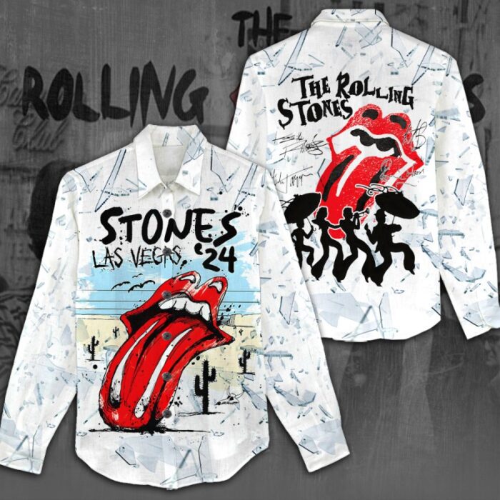 The Rolling Stones Women Casual Shirt 3D Linen Shirt GWS1146