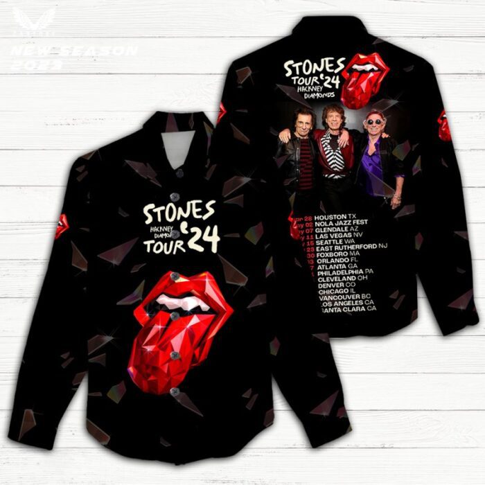 The Rolling Stones Women Casual Shirt 3D Linen Shirt GWS1190
