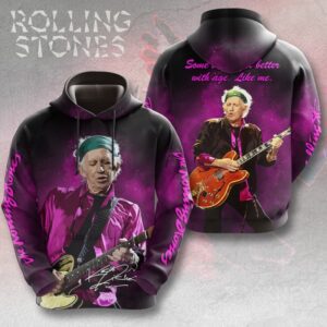 The Rolling Stones x Keith Richards 3D Unisex Hoodie GUD1042