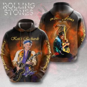 The Rolling Stones x Keith Richards 3D Unisex Hoodie GUD1047