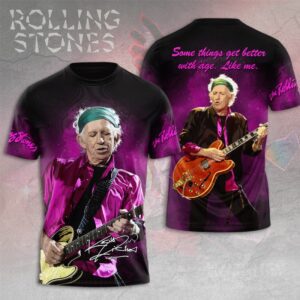 The Rolling Stones x Keith Richards 3D Unisex T-Shirt GUD1357