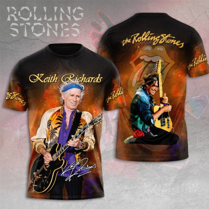 The Rolling Stones x Keith Richards 3D Unisex T-Shirt GUD1362