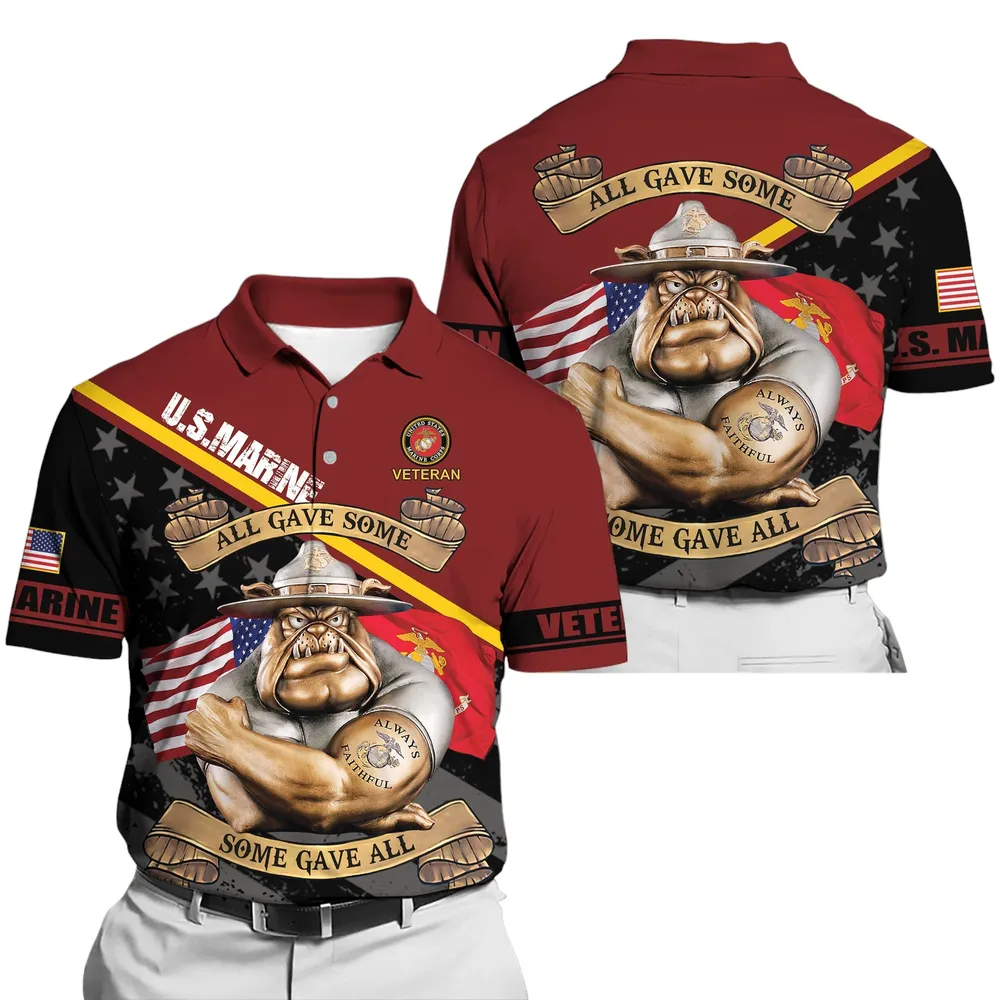 The United States Marine Corps Short Polo Shirts Remember Honor Respect Honoring All Who Served Shirt PLK1636