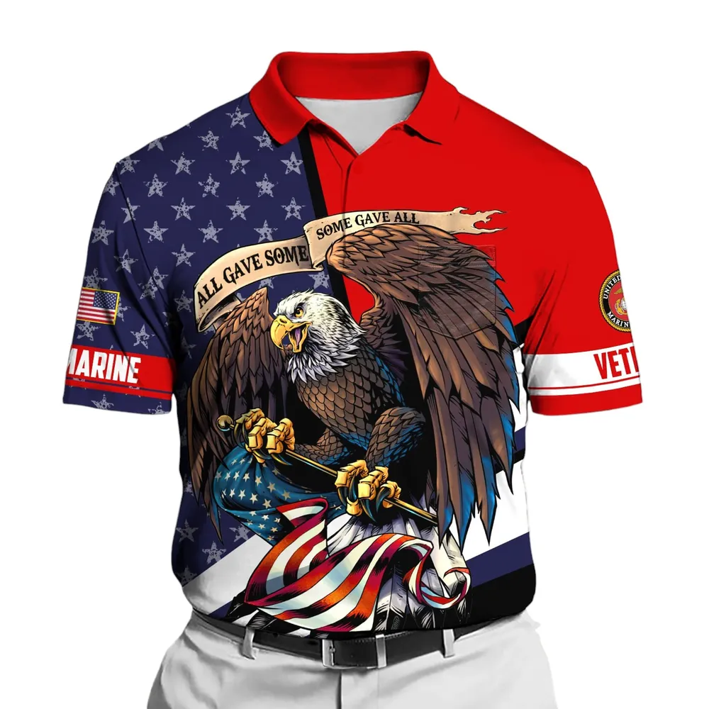 The United States Marine Corps Short Polo Shirts Remember Honor Respect Honoring All Who Served Shirt PLK1646