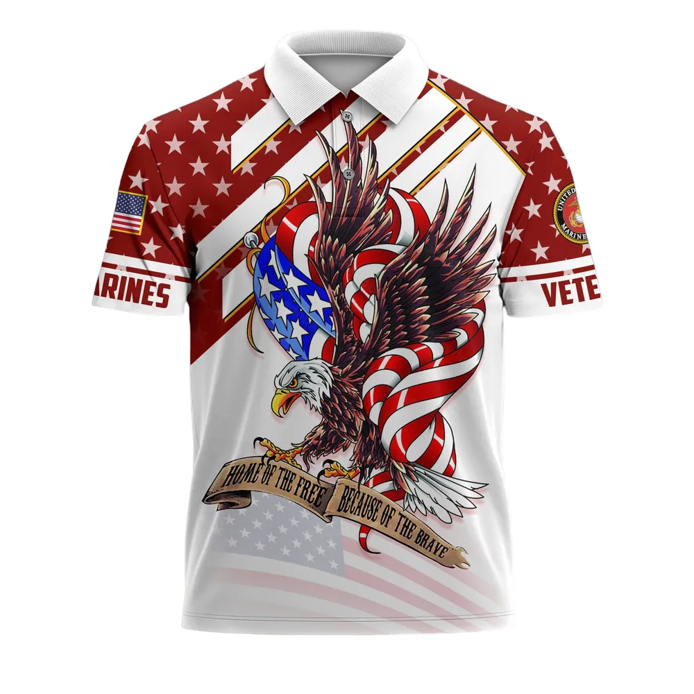 The United States Marine Corps Short Polo Shirts Remember Honor Respect Honoring All Who Served Shirt PLK1651