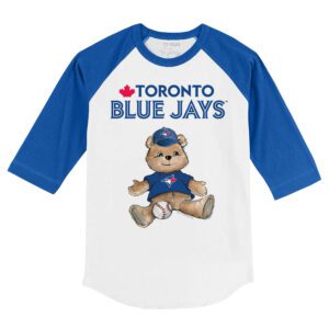 Toronto Blue Jays Boy Teddy 3/4 Royal Blue Sleeve Raglan Shirt