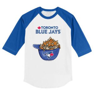 Toronto Blue Jays Helmet 3/4 Royal Blue Sleeve Raglan Shirt