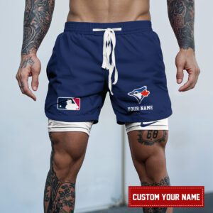 Toronto Blue Jays MLB Personalized Double Layer Shorts WDS1152