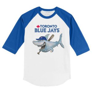 Toronto Blue Jays Shark 3/4 Royal Blue Sleeve Raglan Shirt