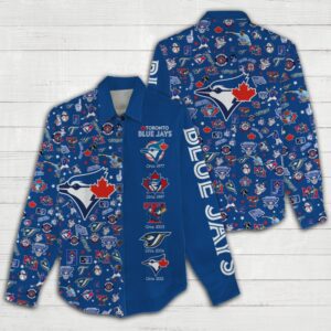 Toronto Blue Jays Women Casual Shirt 3D Linen Shirt GWS1220