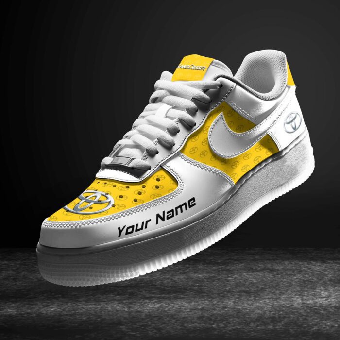 Toyota - Land Cruiser Yellow Air Force 1 Sneakers AF1 Limited Shoes For Cars Fan LAF2274
