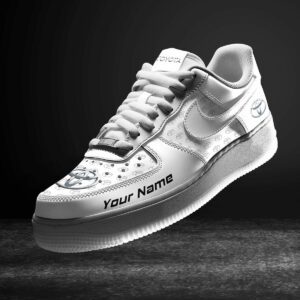 Toyota White Air Force 1 Sneakers AF1 Limited Shoes For Cars Fan LAF2049