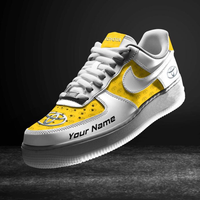 Toyota Yellow Air Force 1 Sneakers AF1 Limited Shoes For Cars Fan LAF2044