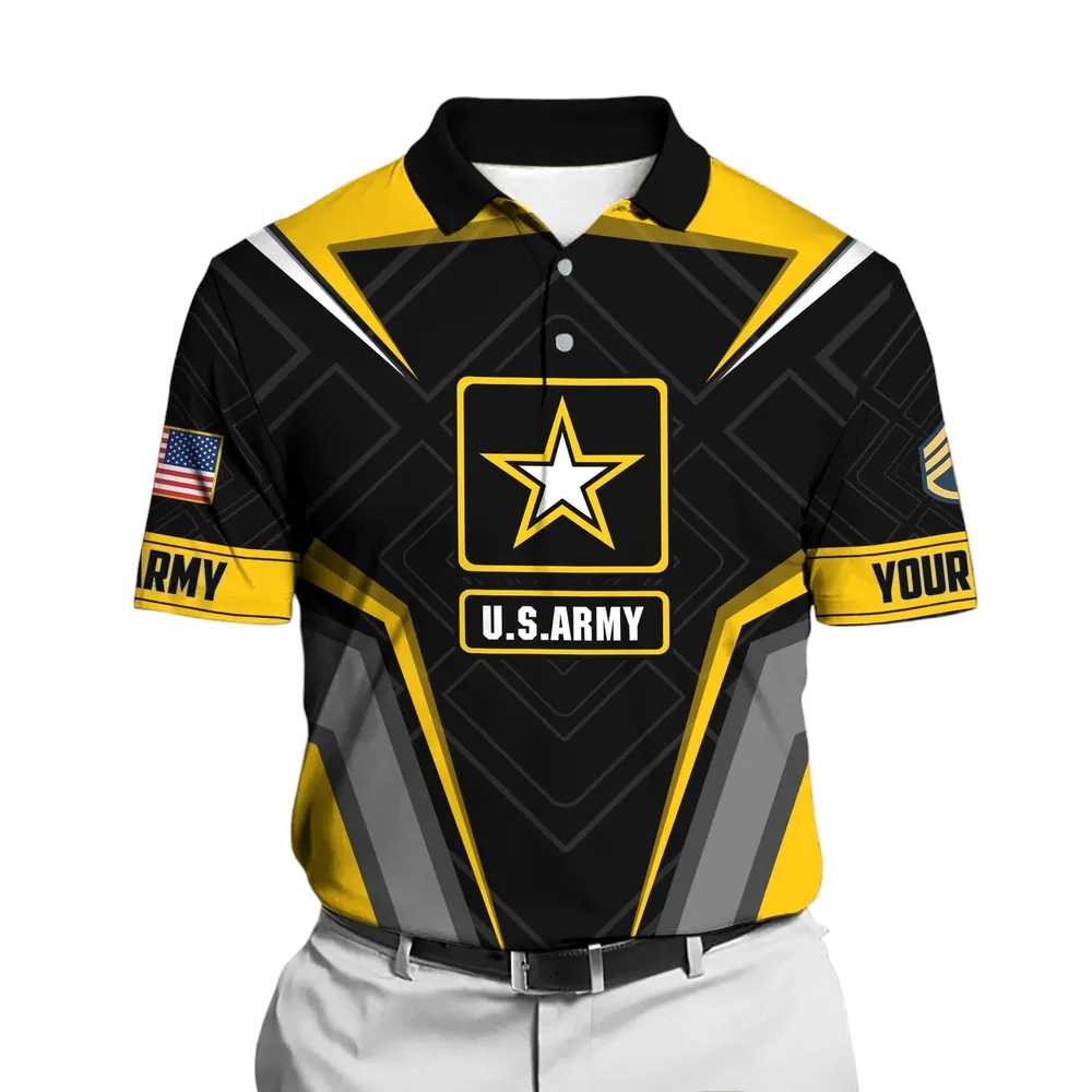 U.S. Army Short Polo Shirts Honoring All Who Served Remember Honor Respect Veteran Day PLK1707