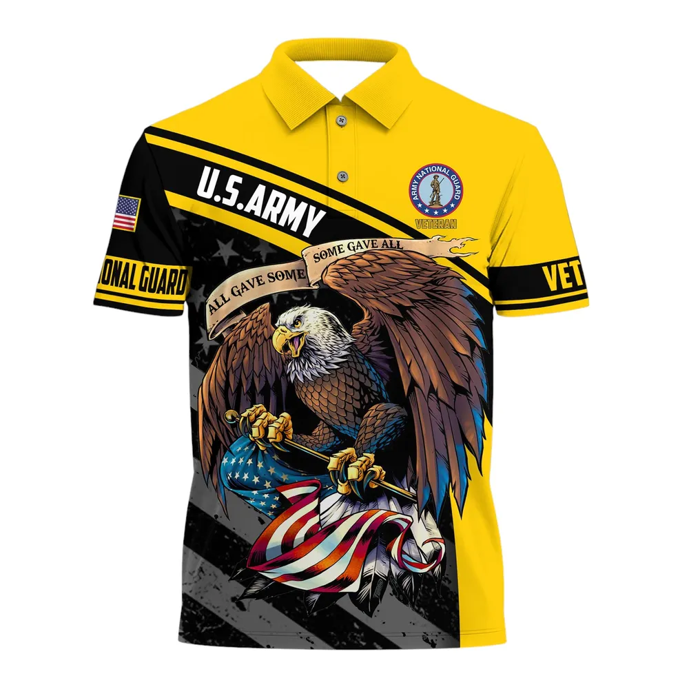 U.S. Army Short Polo Shirts Honoring All Who Served Remember Honor Respect Veteran Day PLK1711