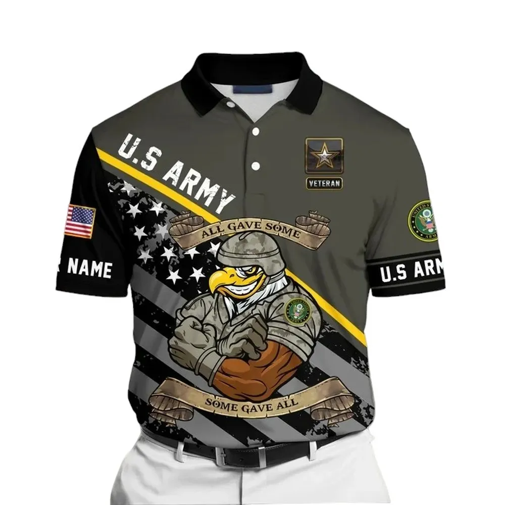 U.S. Army Short Polo Shirts Honoring All Who Served Remember Honor Respect Veteran Day PLK1712