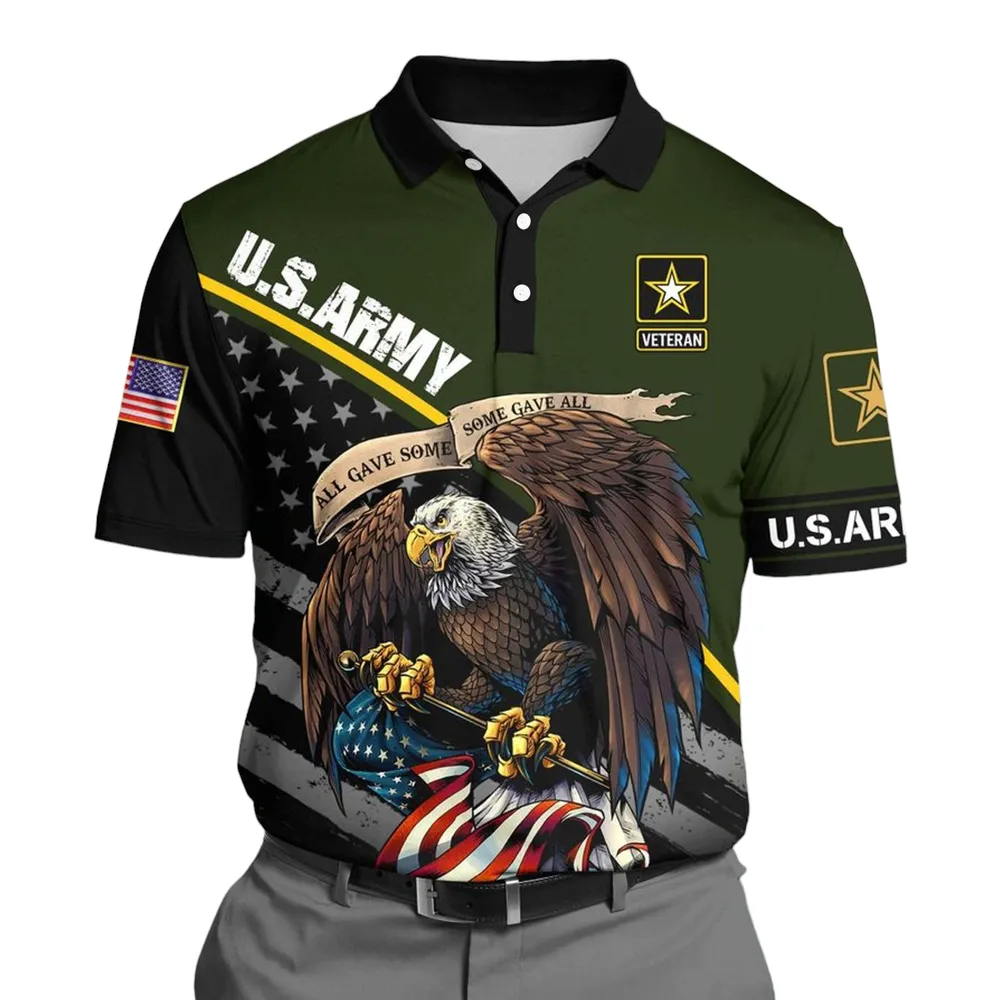 U.S. Army Short Polo Shirts U.S. Veterans Veteran Day PLK1726