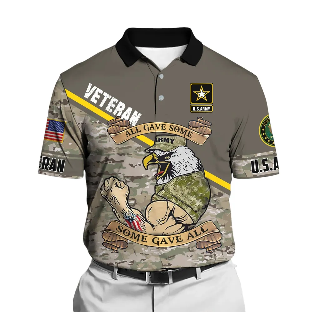 U.S. Army Short Polo Shirts U.S. Veterans Veteran Day PLK1727