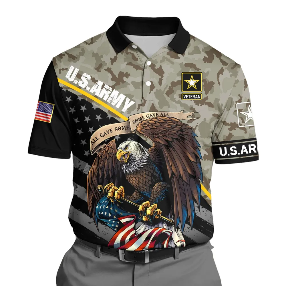 U.S. Army Short Polo Shirts U.S. Veterans Veteran Day PLK1728