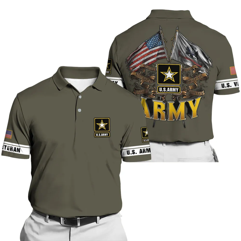 U.S. Army Short Polo Shirts U.S. Veterans Veteran Day PLK1729