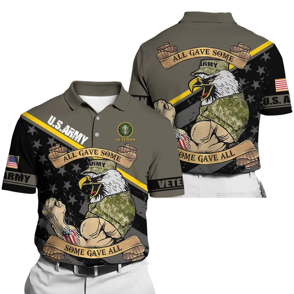 U.S. Army Short Polo Shirts U.S. Veterans Veteran Day PLK1731