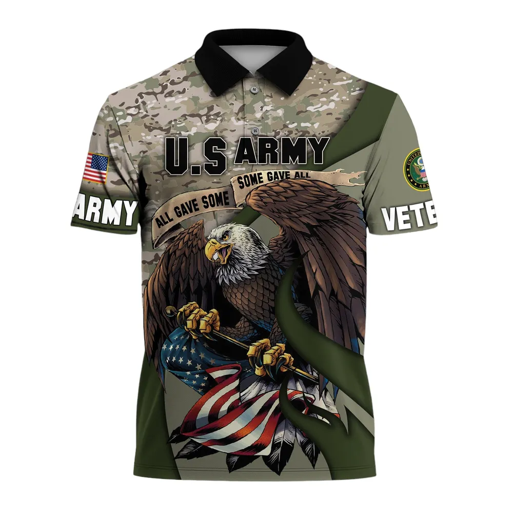 U.S. Army Short Polo Shirts U.S. Veterans Veteran Day PLK1735