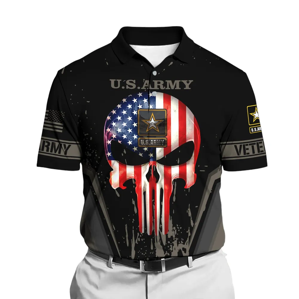 U.S. Army Short Polo Shirts U.S. Veterans Veteran Day PLK1737